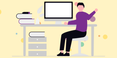 Illustration : une personne dit bonjour de la main