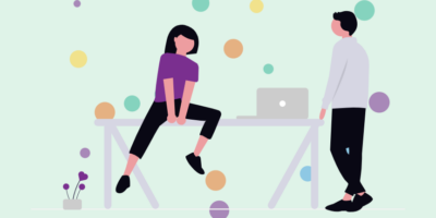 Illustration : des collègues qui collaborent
